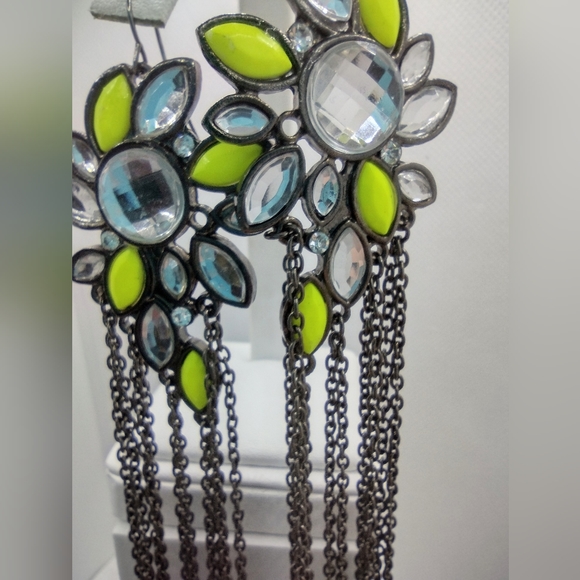 Fashion Boho Chic style Chain Link Fringe Dangle Drop Earrings - Picture 5 of 5